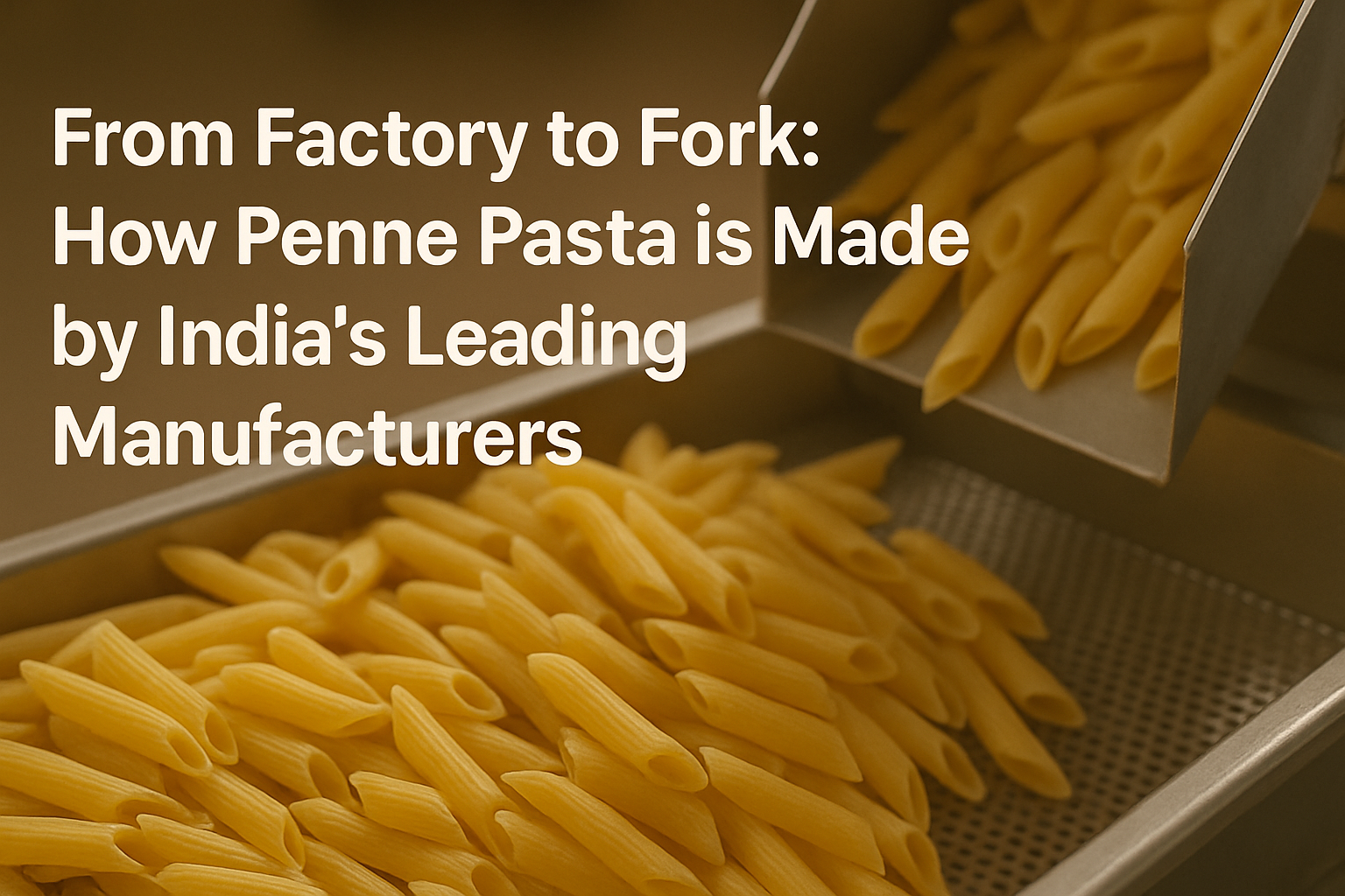 From Factory to Fork: How Penne Pasta is Made by India’s Leading Manufacturers
